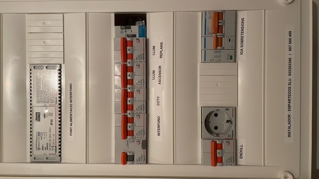 Quadres elèctrics i canalitzacions